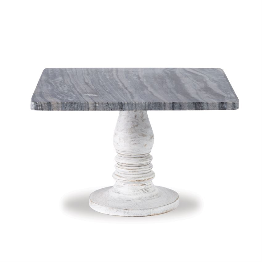 White Wash Marble Pedestal, Gifts, Mud Pie, Laura of Pembroke