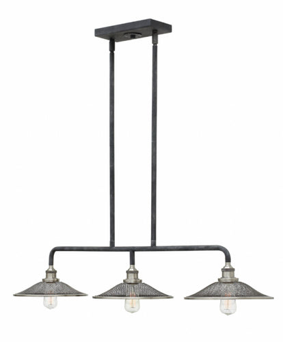 Aged Zinc Rigby Stem Hung Linear, Lighting, Laura of Pembroke