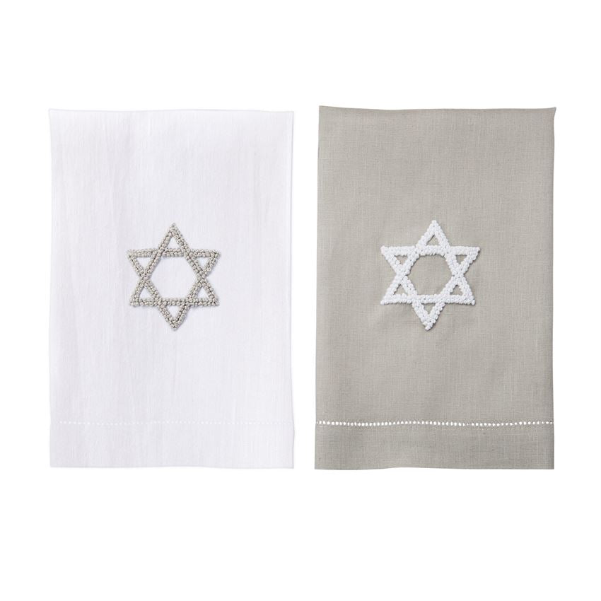 White Star French Knot Towel, Gifts, Mud Pie, Laura of Pembroke