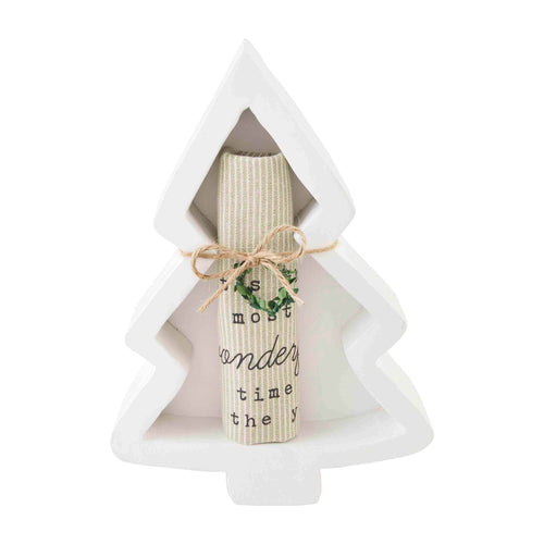 TREE BOWL & TOWEL SET