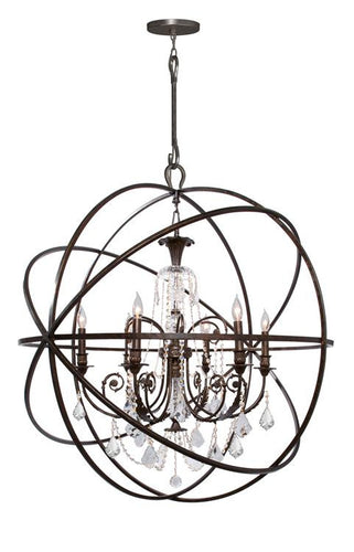 Swarovski Spectra Crystal Bronze Sphere Chandelier, Lighting, Laura of Pembroke