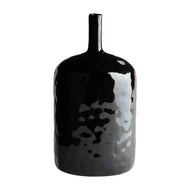 BLACK STONEWARE VASE LARGE