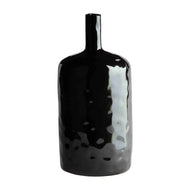 BLACK STONEWARE VASE SMALL