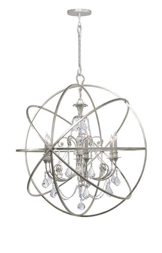 Swarovski Strass Crystal Silver Sphere Chandelier, Lighting, Laura of Pembroke