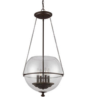 4 Light 18 inch Autumn Bronze Pendant Ceiling Light