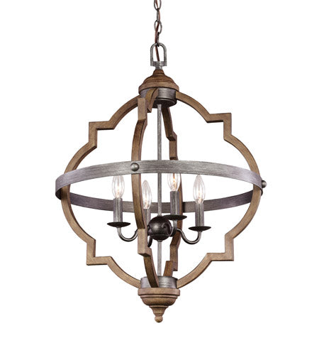 4 Light 21 inch Stardust Foyer Light Ceiling Light