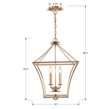 Broche 4 Light Lantern