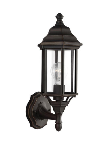 Antique Bronze Outdoor Small 1 Light Uplight Wall Lantern, Lighting, Laura of Pembroke