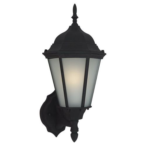 Black Traditional Outdoor 1 Light Wall Lantern, Lighting, Laura of Pembroke