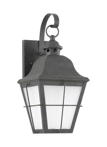 Classic Window Pane Oxidized Bronze 1 Light Outdoor Wall Lantern, Lighting, Laura of Pembroke