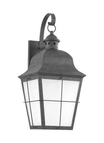 Classic Window Pane Oxidized Bronze 1 Light Outdoor Wall Lantern, Lighting, Laura of Pembroke
