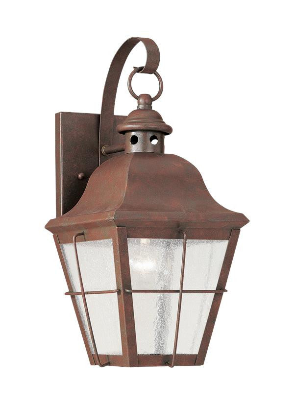 Classic Window Pane Weathered Copper 1 Light Outdoor Wall Lantern, Lighting, Laura of Pembroke