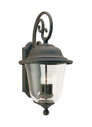 Oxidized Bronze Outdoor 3 Light Wall Lantern, Lighting, Laura of Pembroke