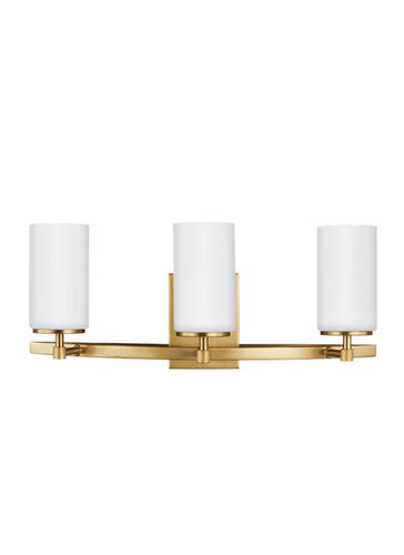Spherical Satin Bronze 3 Light Wall/Bath Sconce, Lighting, Laura of Pembroke