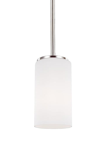 Spherical Brushed Nickel 1 Light Mini-Pendant, Lighting, Laura of Pembroke