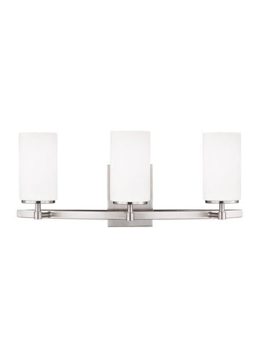 Spherical Brushed Nickel 3 Light Wall/Bath Sconce, Lighting, Laura of Pembroke