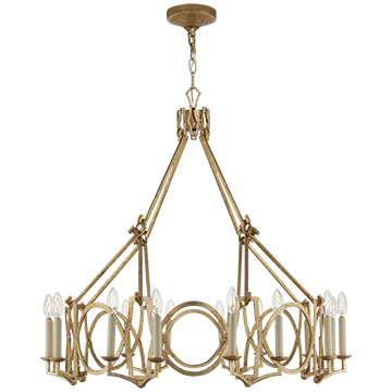 Star Canopy Chandelier in Venetian Gold, Lighting, Laura of Pembroke