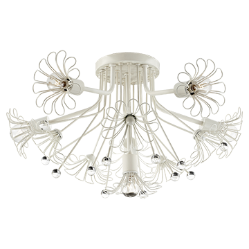 Kate Spade Bouquet Flush Mount in Light Cream, Lighting, Laura of Pembroke