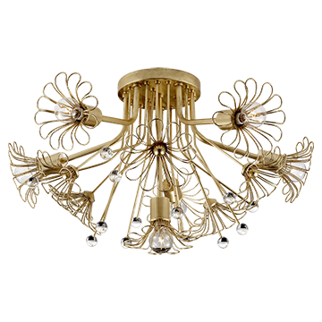 Kate Spade Bouquet Flush Mount in Gild, Lighting, Laura of Pembroke