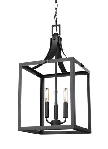 Medium 3 Light Hall/Foyer in Black, Lighting, Laura of Pembroke