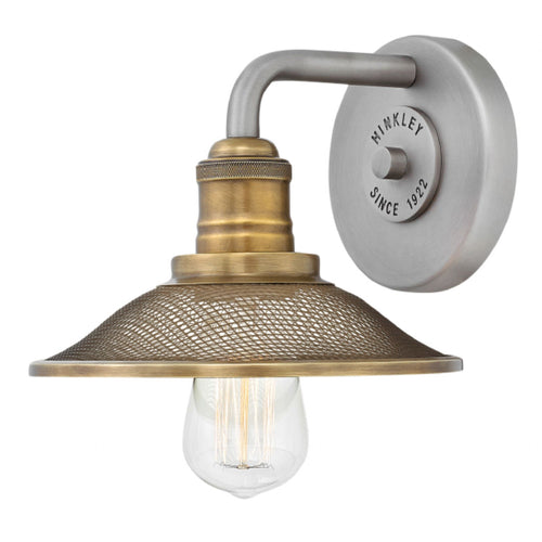 Antique Nickel Rigby Bath Sconce, Lighting, Laura of Pembroke