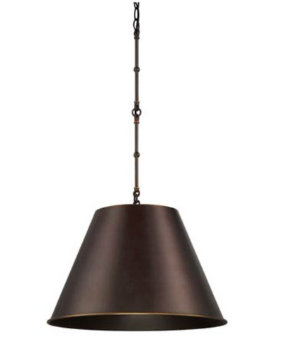 Alden Old Bronze 1 Light Bronze Pendant