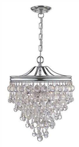 Crystal Teardrop 3 Light Chrome Pendant, Lighting, Laura of Pembroke