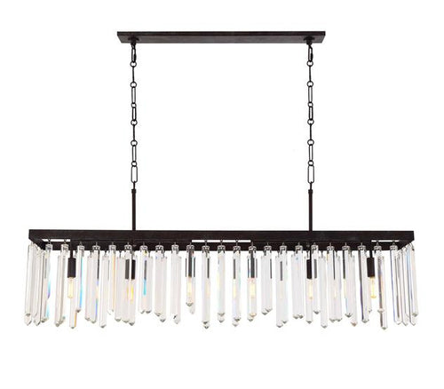 Drop Crystal 6 Light Chandelier, Lighting, Laura of Pembroke