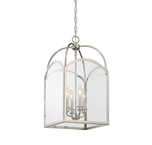 Polished Nickel 4 Light Lantern, Lighting, Laura of Pembroke