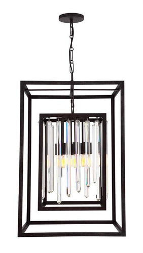 Drop Crystal 8 Light Chandelier, Lighting, Laura of Pembroke