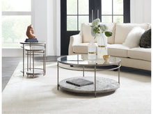 METAL AND GLASS NESTING TABLES