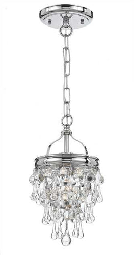 Crystal Teardrop 1 Light Chrome Pendant, Lighting, Laura of Pembroke