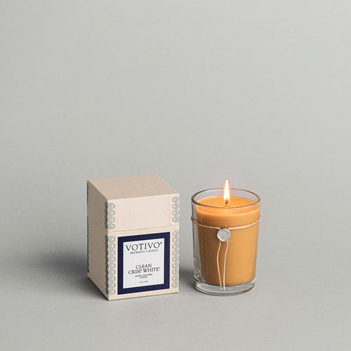 6.8 OZ AROMATIC CANDLE CLEAN CRISP WHITE