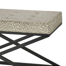ANGIE SNOW LEOPARD BENCH