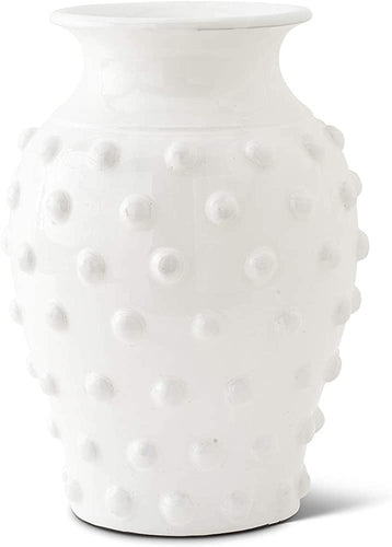 GLAZED DOT ROUNDED VASE