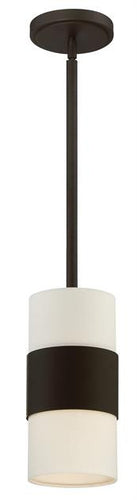 Dark Bronze Stripe 1 Light Pendant, Lighting, Laura of Pembroke