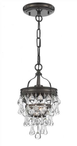 Crystal Teardrop 1 Light Bronze Pendant, Lighting, Laura of Pembroke