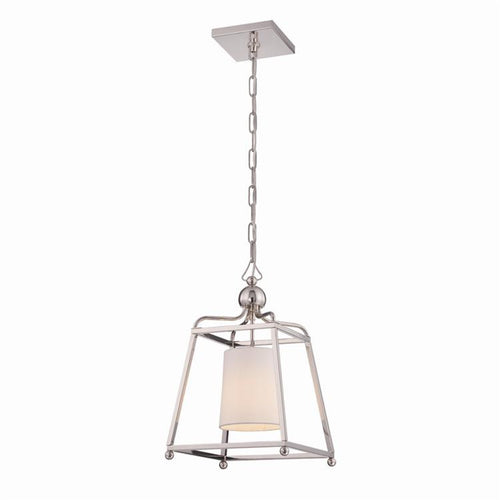 Polished Nickel 1 Light Lantern Pendant, Lighting, Laura of Pembroke