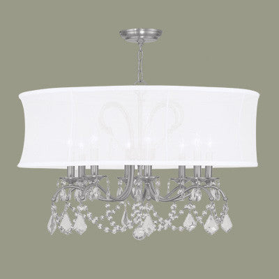 Drum Chandelier with Crystals, Lighting, Laura of Pembroke