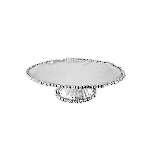 PEDESTAL ORGANIC PEARL NOVA ROUND PLATTER