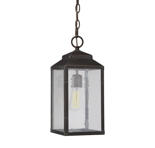 English Bronze Seeded Glass Outdoor Hanging Lantern, Lighting, Laura of Pembroke