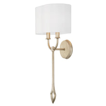 CLAIRE 2-LIGHT SCONCE, BRUSHED CHAMPAGNE