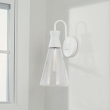 PALOMA 1-LIGHT SCONCE, TEXTURED WHITE