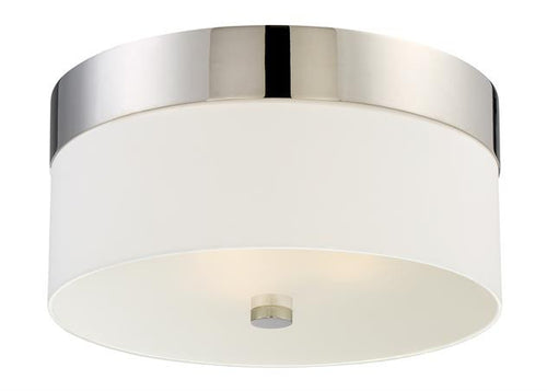 Polished Nickel Stripe 3 Light Ceiling Mount, Lighting, Laura of Pembroke