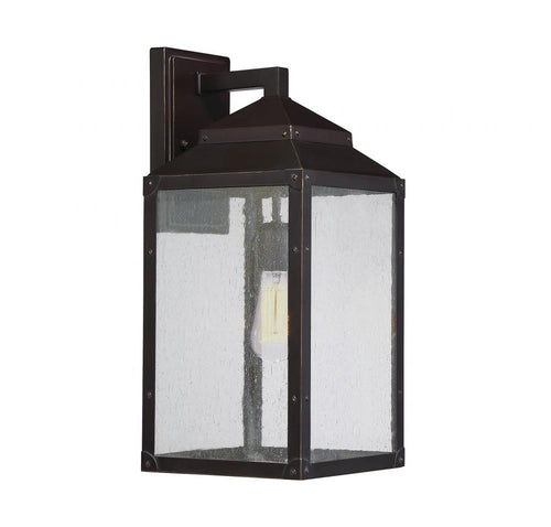 English Bronze Seeded Glass Outdoor Wall Lantern, Lighting, Laura of Pembroke