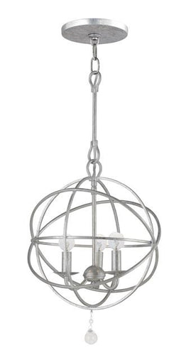 3 Light Silver Mini Chandelier, Lighting, Laura of Pembroke