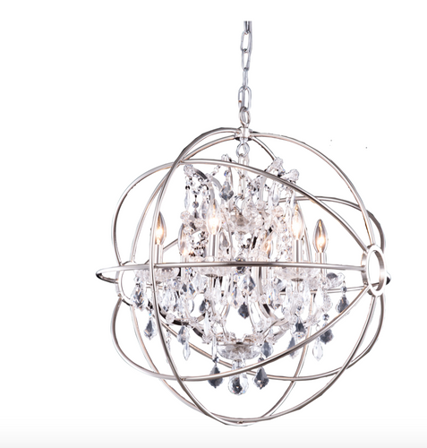 6 Light Orb Chandelier