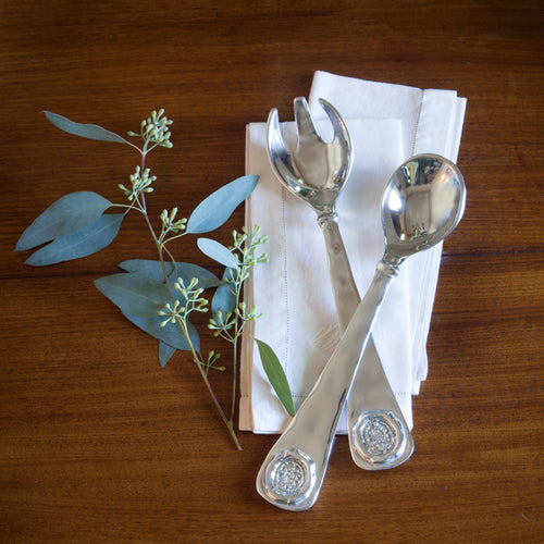 Vento Medallion Salad Servers, Gifts, Beatriz Ball, Laura of Pembroke