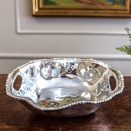 Organic Pearl Kristi Oval Medium Bowl with Handles, Gifts, Beatriz Ball, Laura of Pembroke
