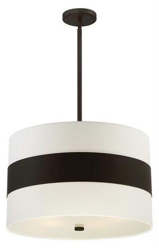 Dark Bronze Stripe 5 Light Pendant, Lighting, Laura of Pembroke
